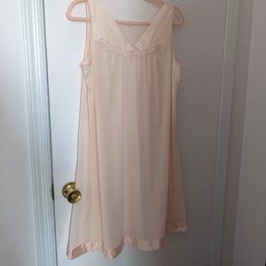 Vintage 80s Pink Slip Dress